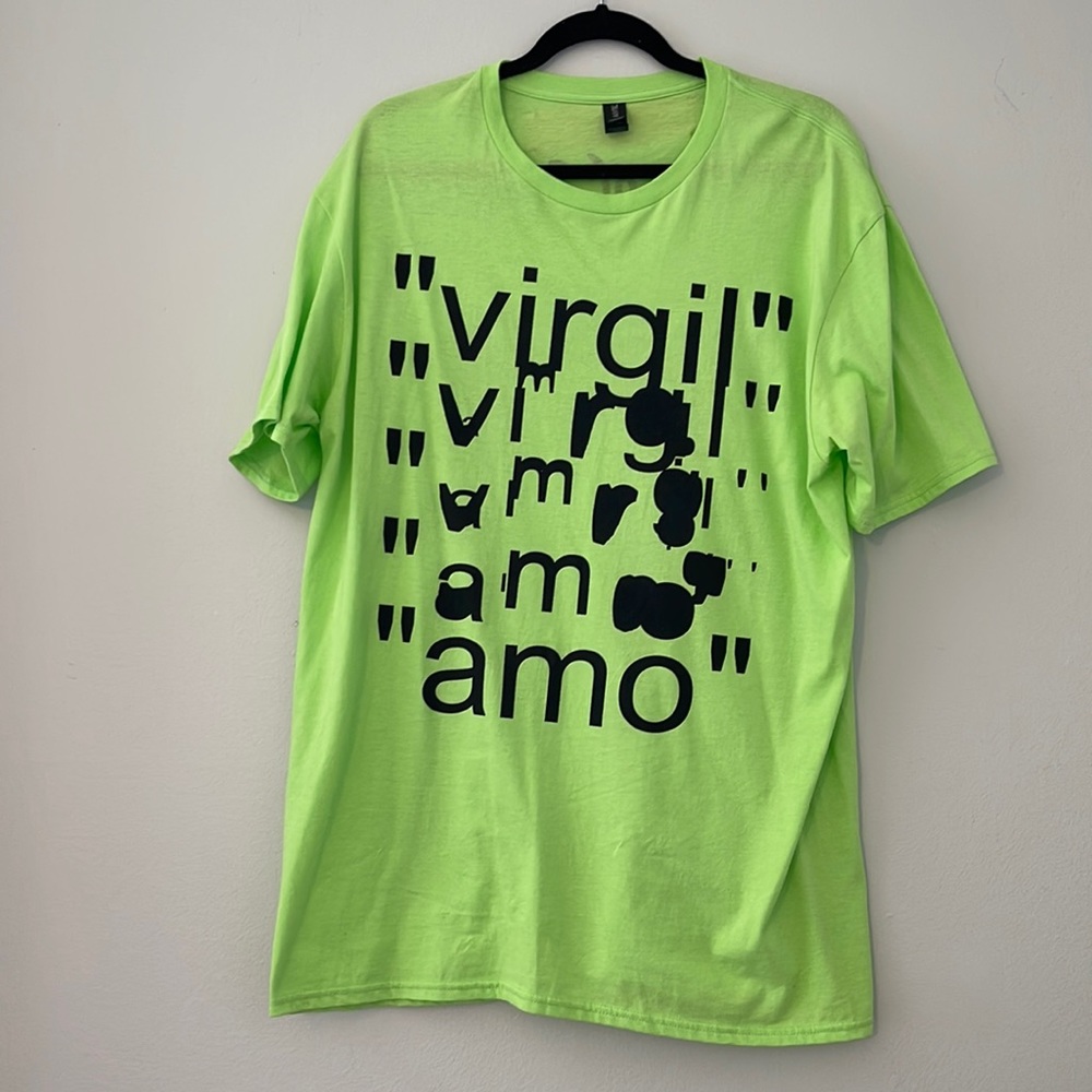 Virgil MCA Art exhibit diagram T-shirt from the “Figures of Speech” art exhibit